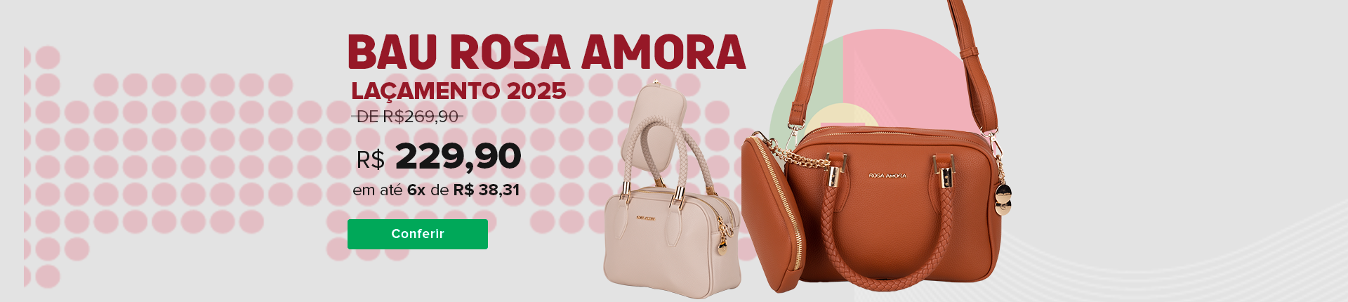 MINI BAU ROSA AMORA