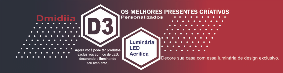 D3 Luminária LED ACRÍLICO