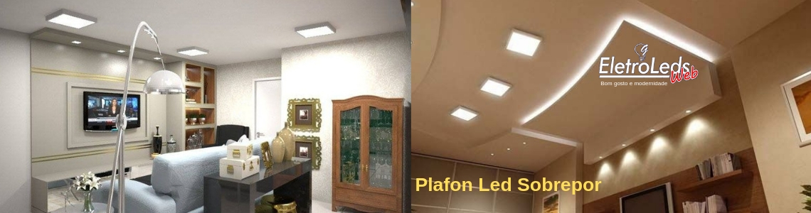 Plafon Sobrepor quadrado 