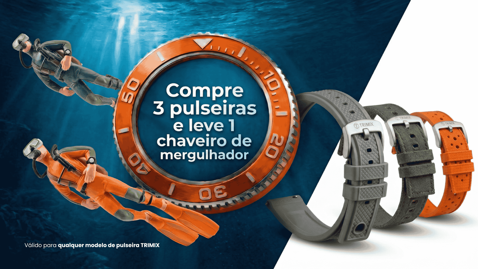Promo Pulseira de relógio TRIMIX mergulhador