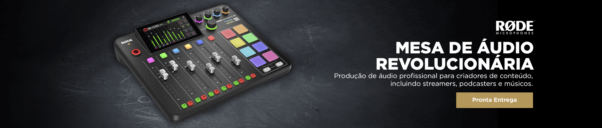 RODECaster Pro II Estúdio de Produção de Áudio Integrado