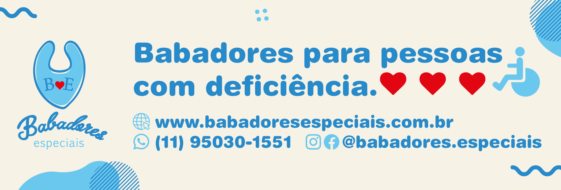 Babadores | Pessoas com Deficiência