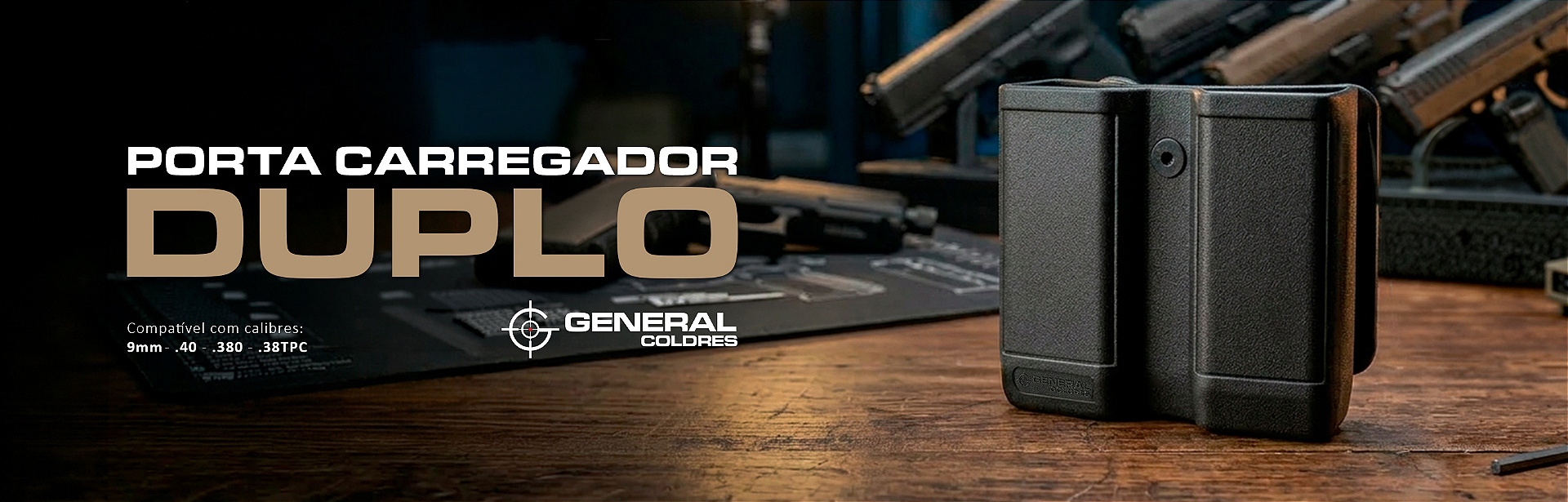 Porta Carregador Duplo General