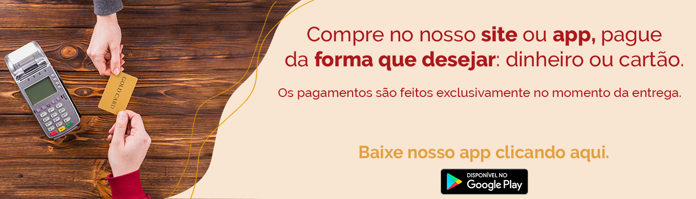 Formas de pagamento.