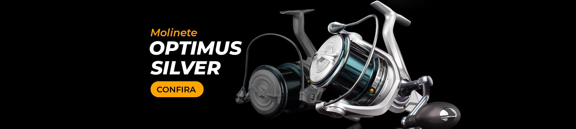 Molinete Long Cast Optimus Silver Albatroz