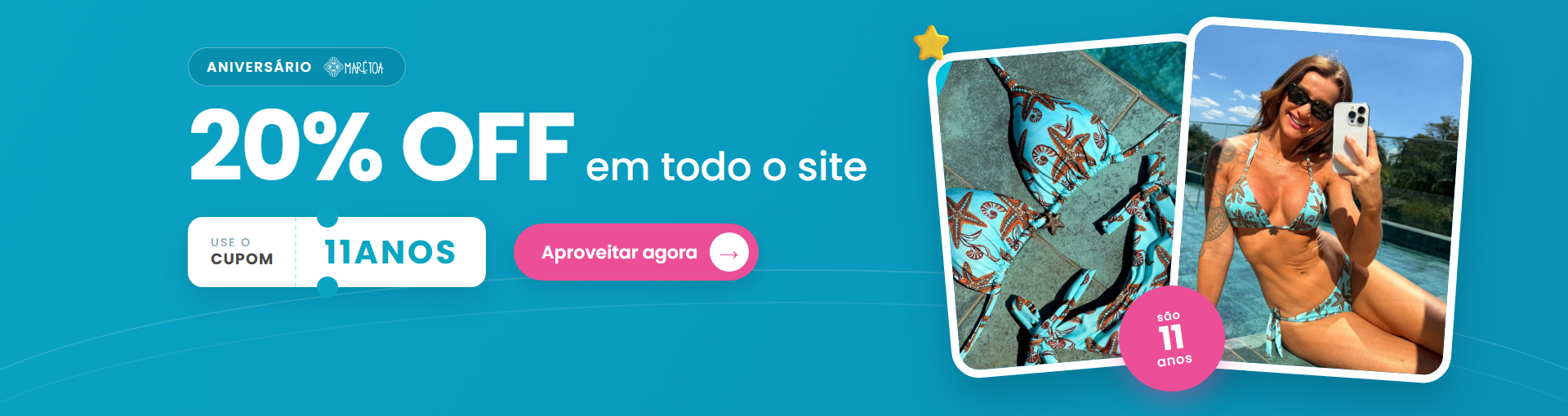 11 anos - Cupom