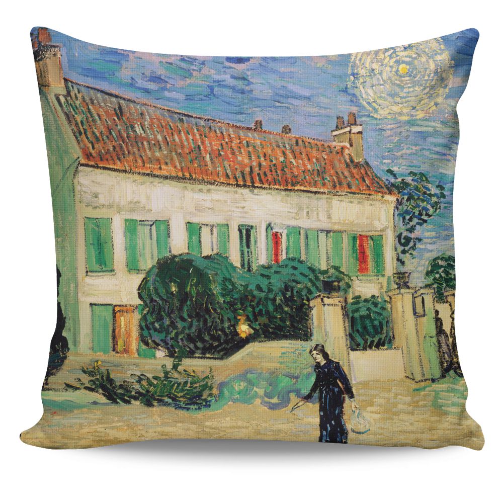 Capa de Almofada Pintores Van Gogh Casa Branca 40x40 cm - Shift-Home | Sua  Casa - Suas Regras | Almofadas e Capas de Almofadas