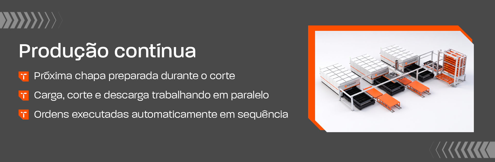 Linha completa TL Tower com torre, pórtico e laser