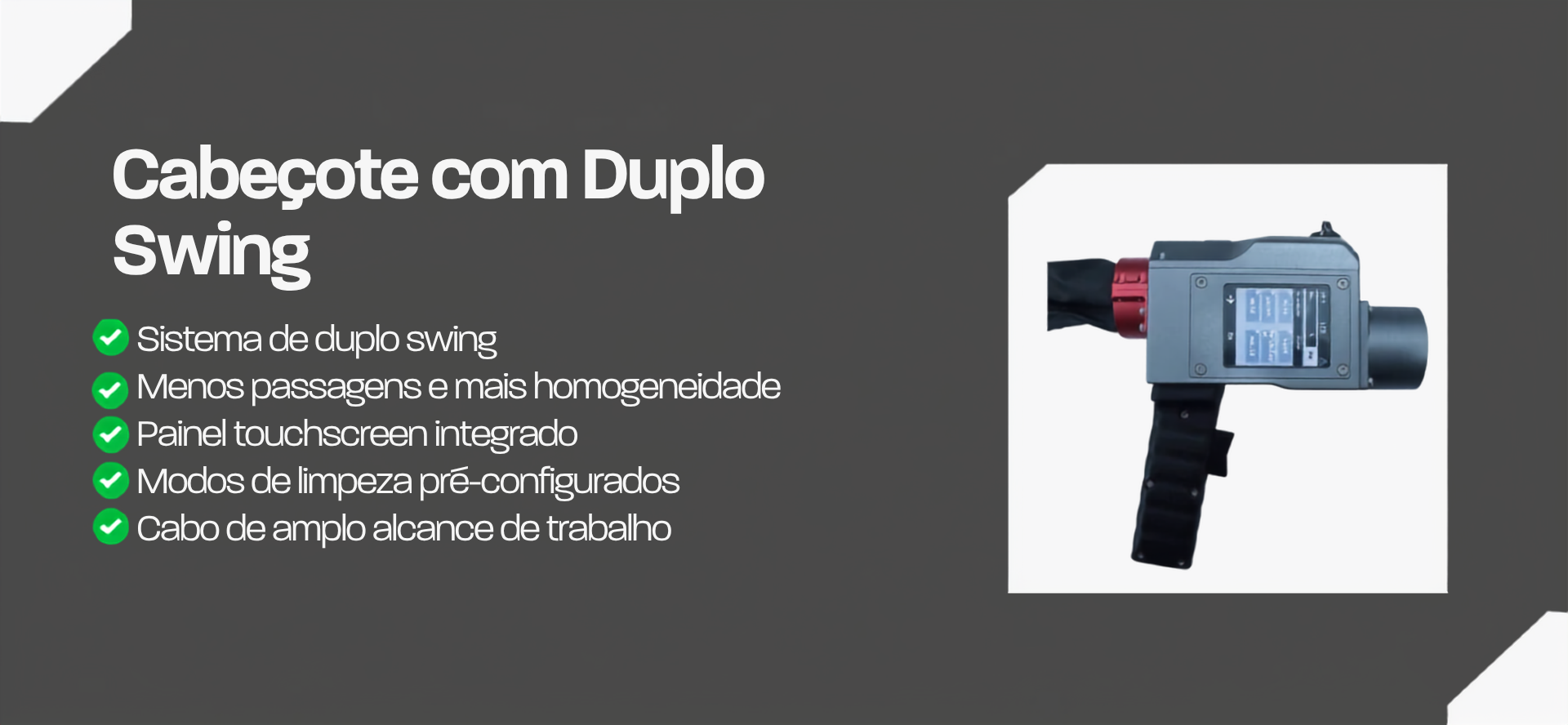 Pistola de limpeza laser