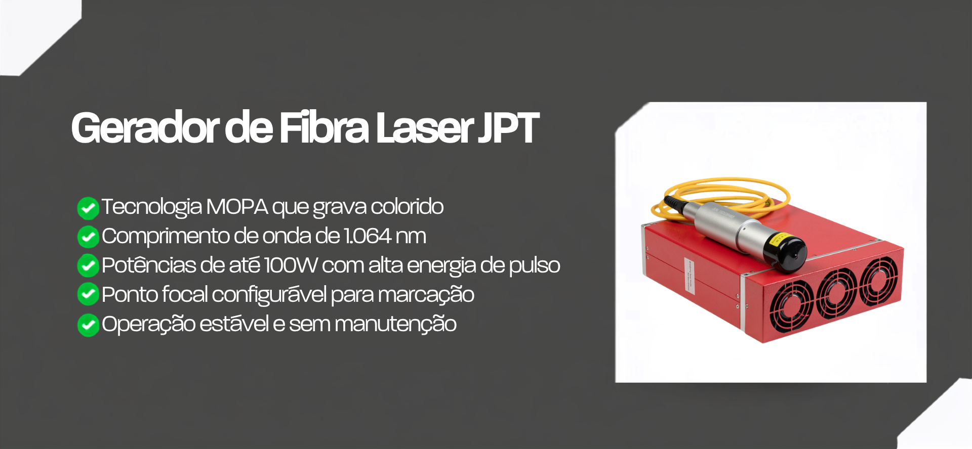 Fonte de laser de fibra Raycus