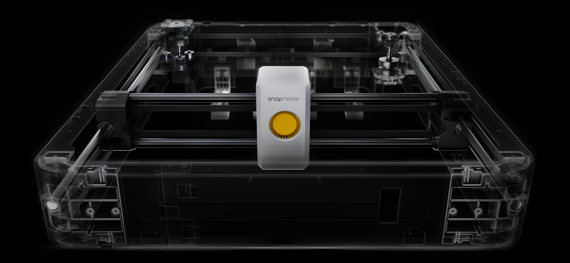 Cinemática CoreXY com velocidade de até 500 mm/s