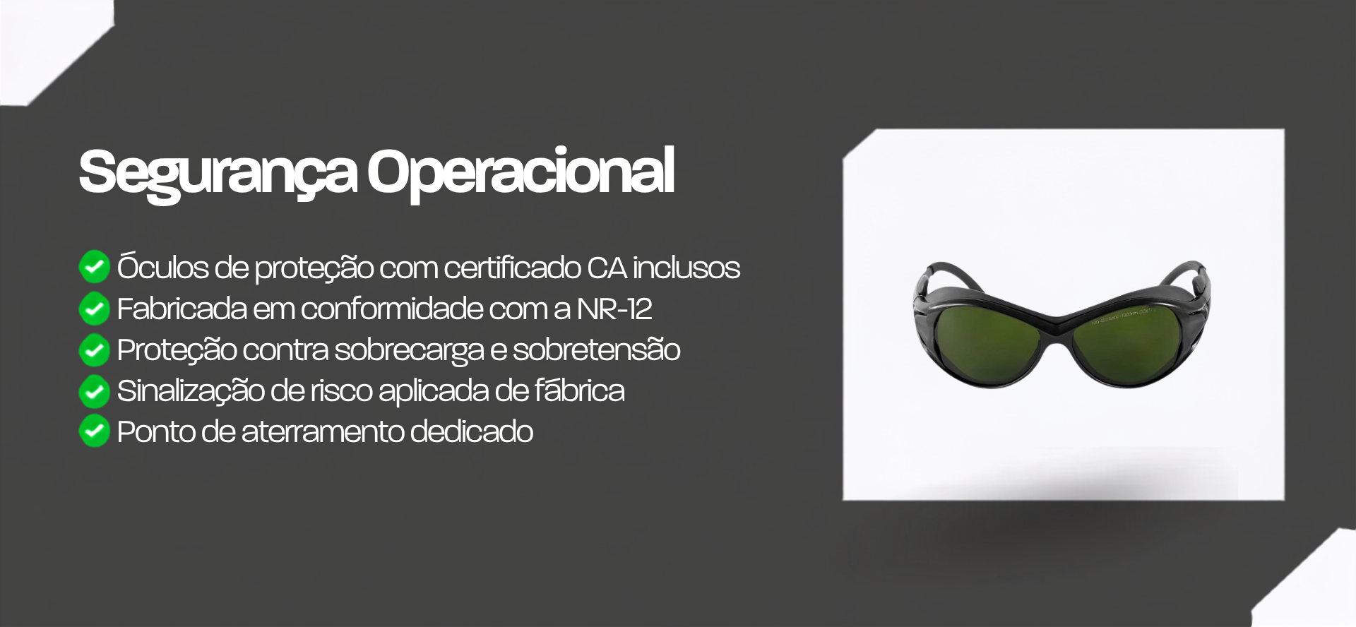 Segurança operacional da Super Mini Fiber