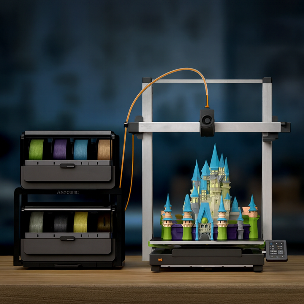 Anycubic Kobra 3 Max Combo | Impressora 3D Multicolor Grande