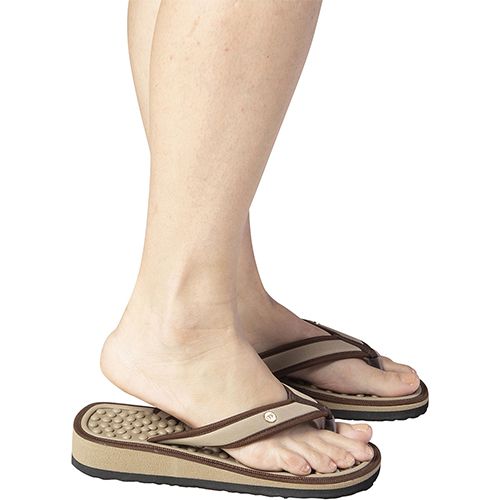 Chinelo de Dedo Anabela Classic para Esporão e Fascite Marrom