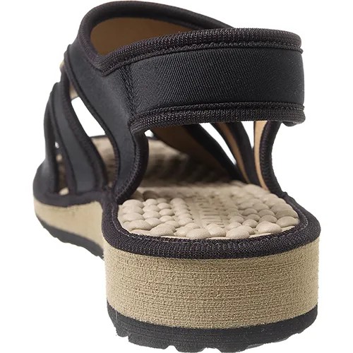 Sandálias Vazadas Gold Mundoflex Preto - Cuidadores BH