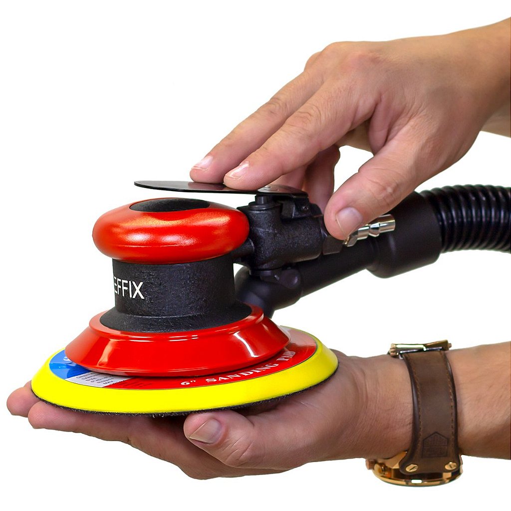 Lixadeira Pneumática Roto Orbital Zeffix Hookit Lx7 Base 6