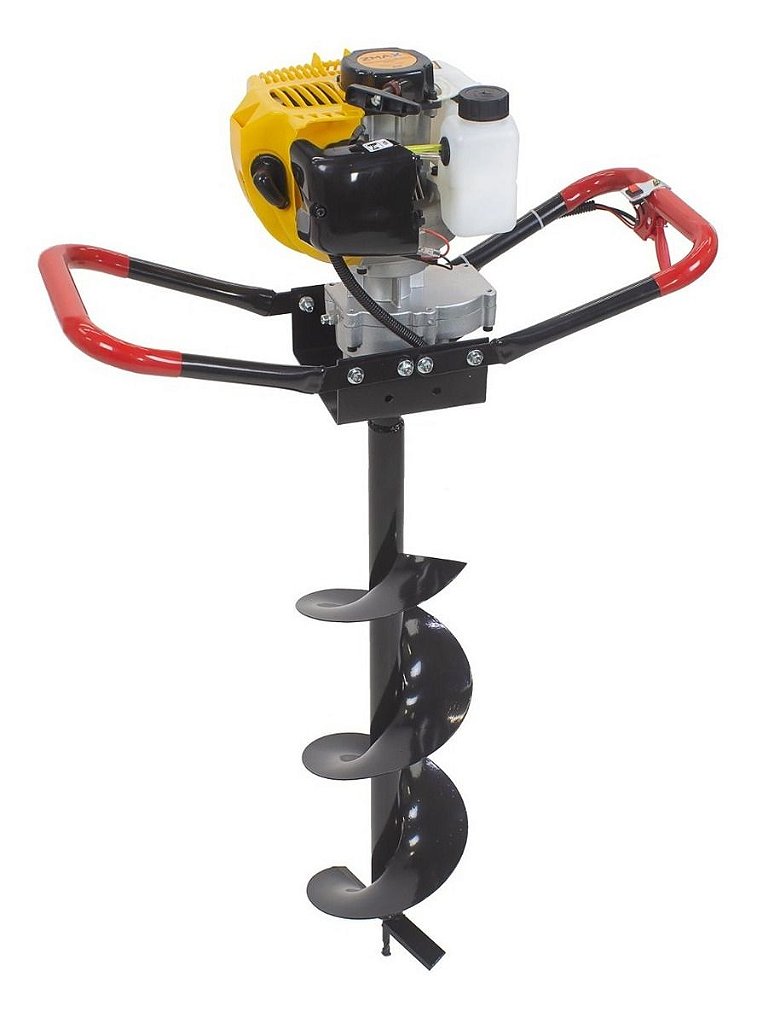 Perfurador de Solo a Gasolina Zmax Ea52i 51,7cc com Broca 200mm