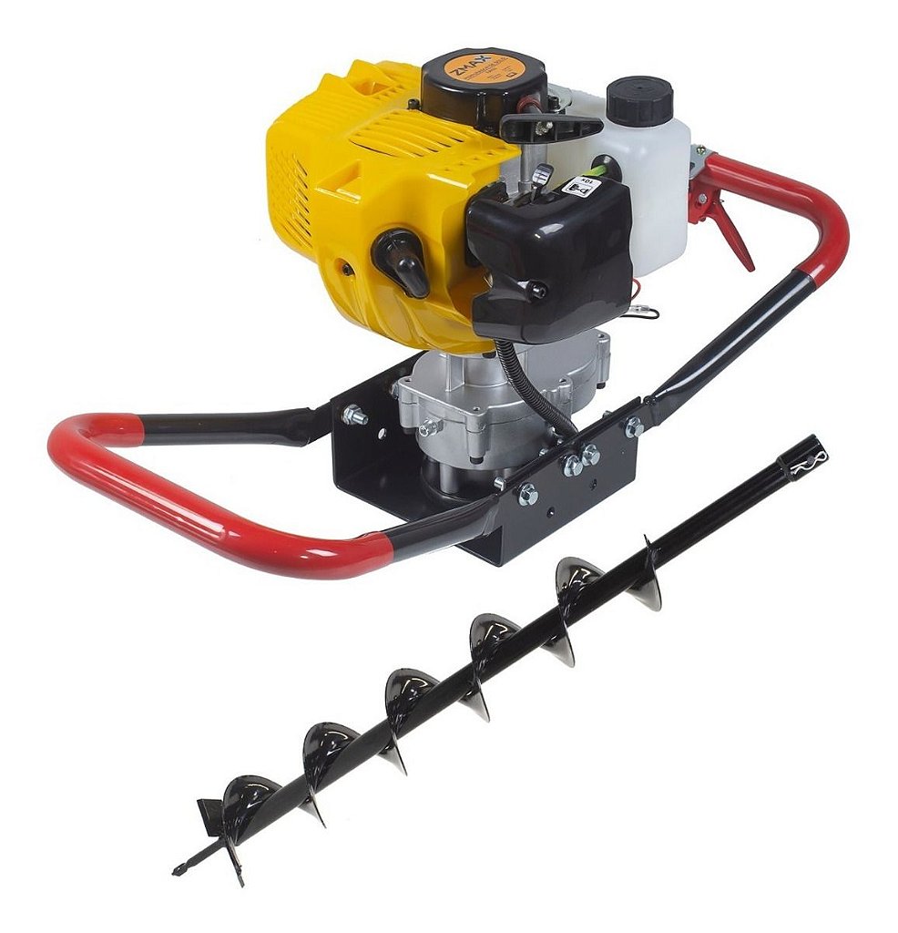 ムク　sar　+α Perfurador de Solo a Gasolina Zmax Ea52i 51,7cc com Broca 100mm