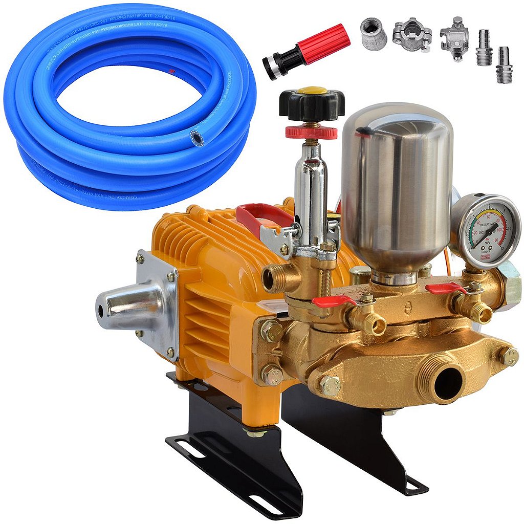 Bomba Para Lavagem Profissional Zmax ZP45 + Mangueira 20 Mts +