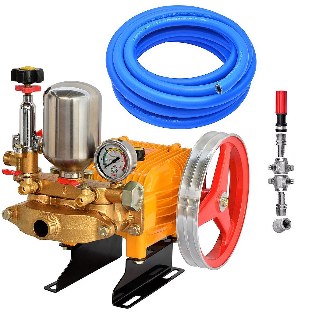 Bomba Para Lavagem Profissional Zmax ZP45 + Mangueira 20 Mts +