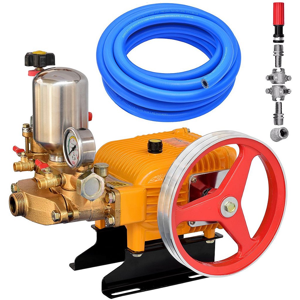 Bomba Para Lavagem Profissional Zmax ZP25 + Mangueira 10 Mts +
