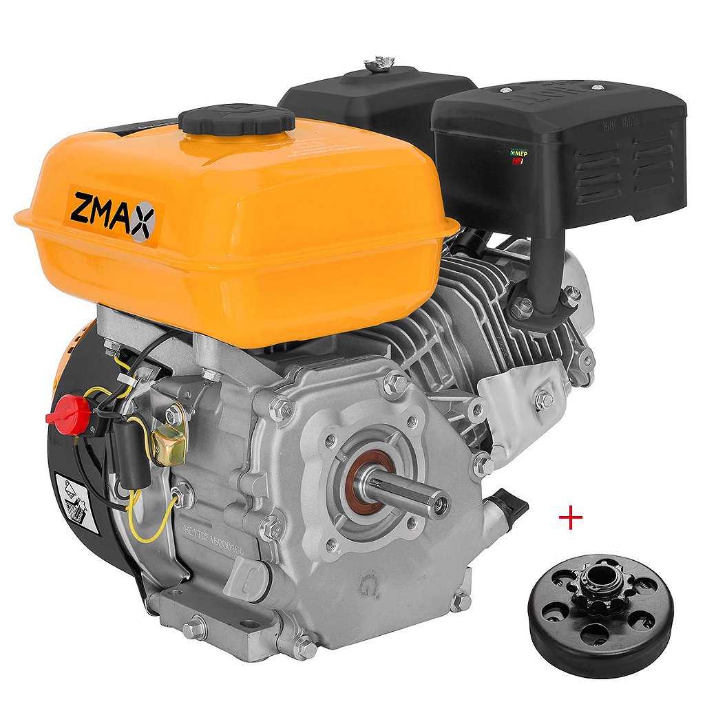 Motor a Gasolina Zmax 5,5hp 163cc com Embreagem Centrifuga Em0
