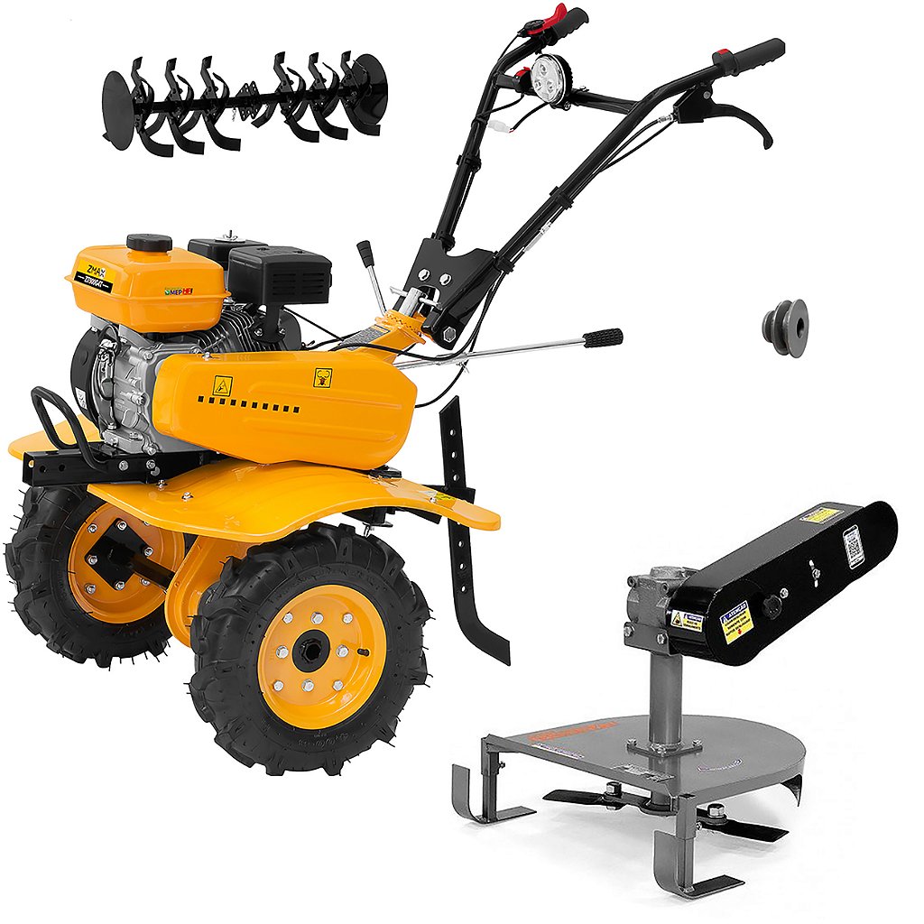 Motocultivador a Gasolina Zmax Zt900 212cc 7hp com Roçadeira