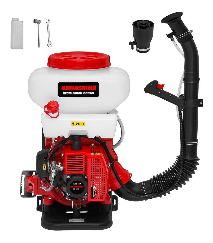Atomizador Costal a Gasolina Kawashima At4314u 41,5cc 14lts com