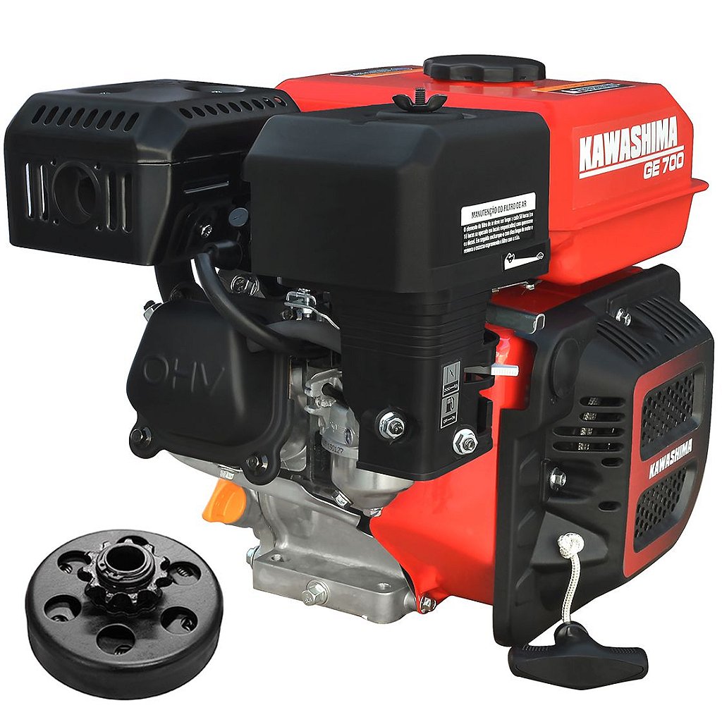 Motor a Gasolina Kawashima Ge700 7hp 212cc com Embreagem