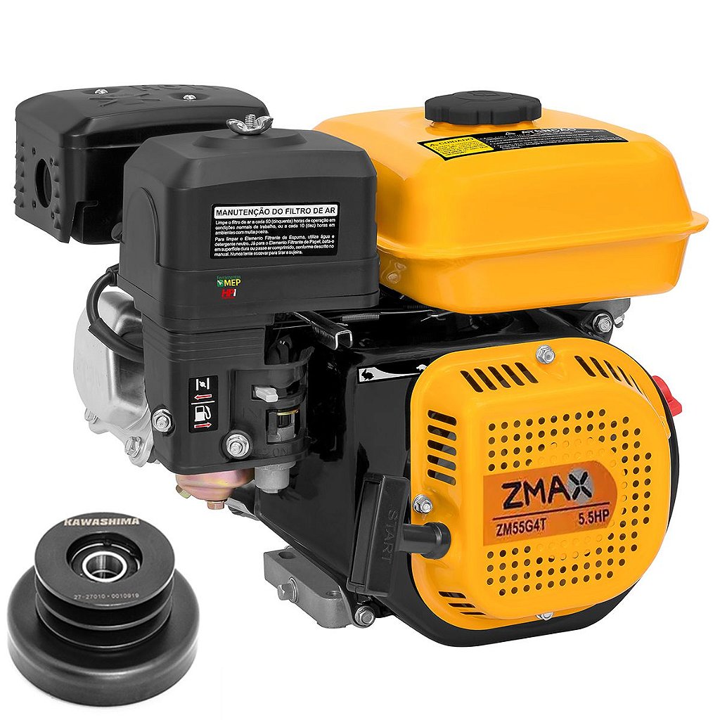 maxmam様⑤ Motor a Gasolina 5,5hp Zmax com Embreagem de Polia Mp5