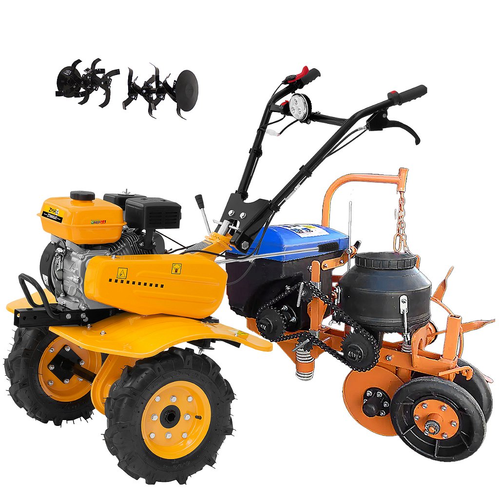 Motocultivador a Gasolina Zmax Zt900 7hp com Semeadeira Ms0