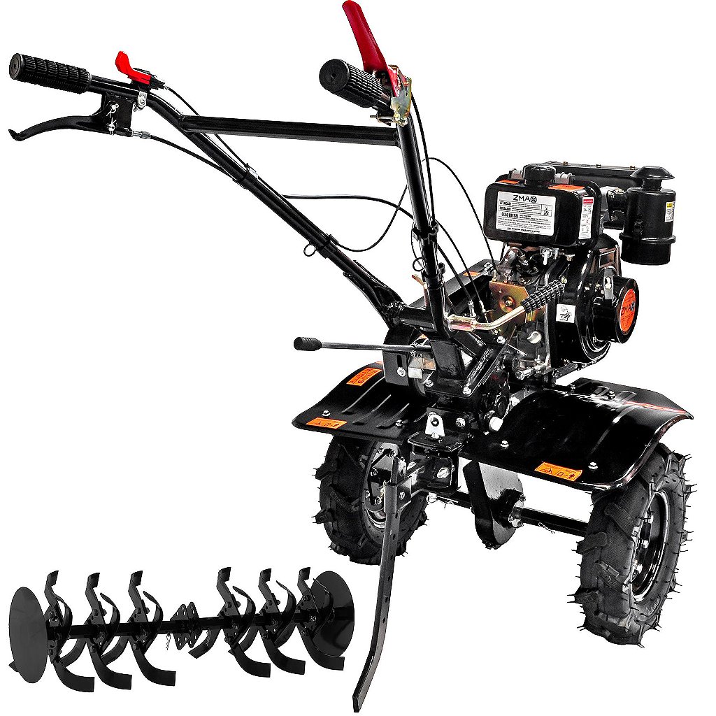 Motocultivador a Diesel Zmax Zt600d 6hp 247cc Zd6 - Ferramentas MEP
