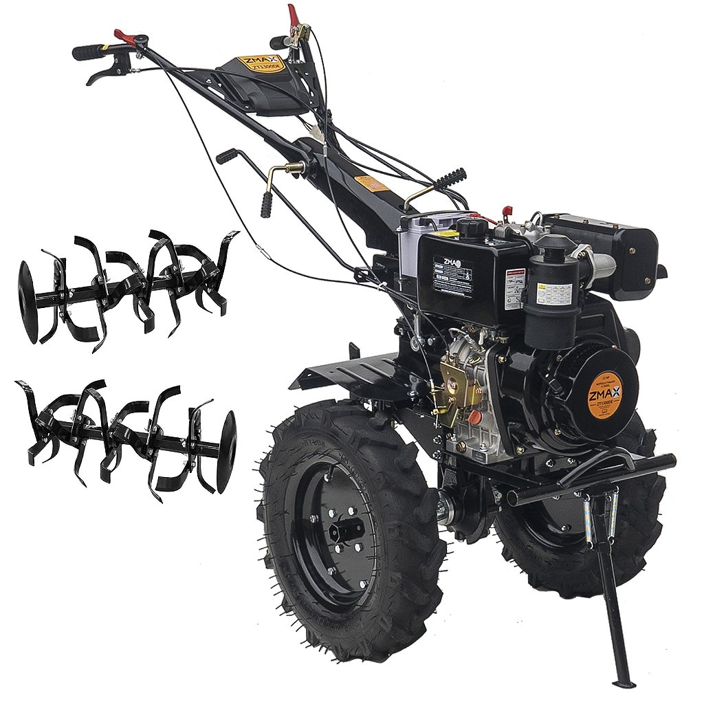 Motocultivador Diesel Zmax Zt1300DE 12hp Partida Elétrica Zd8
