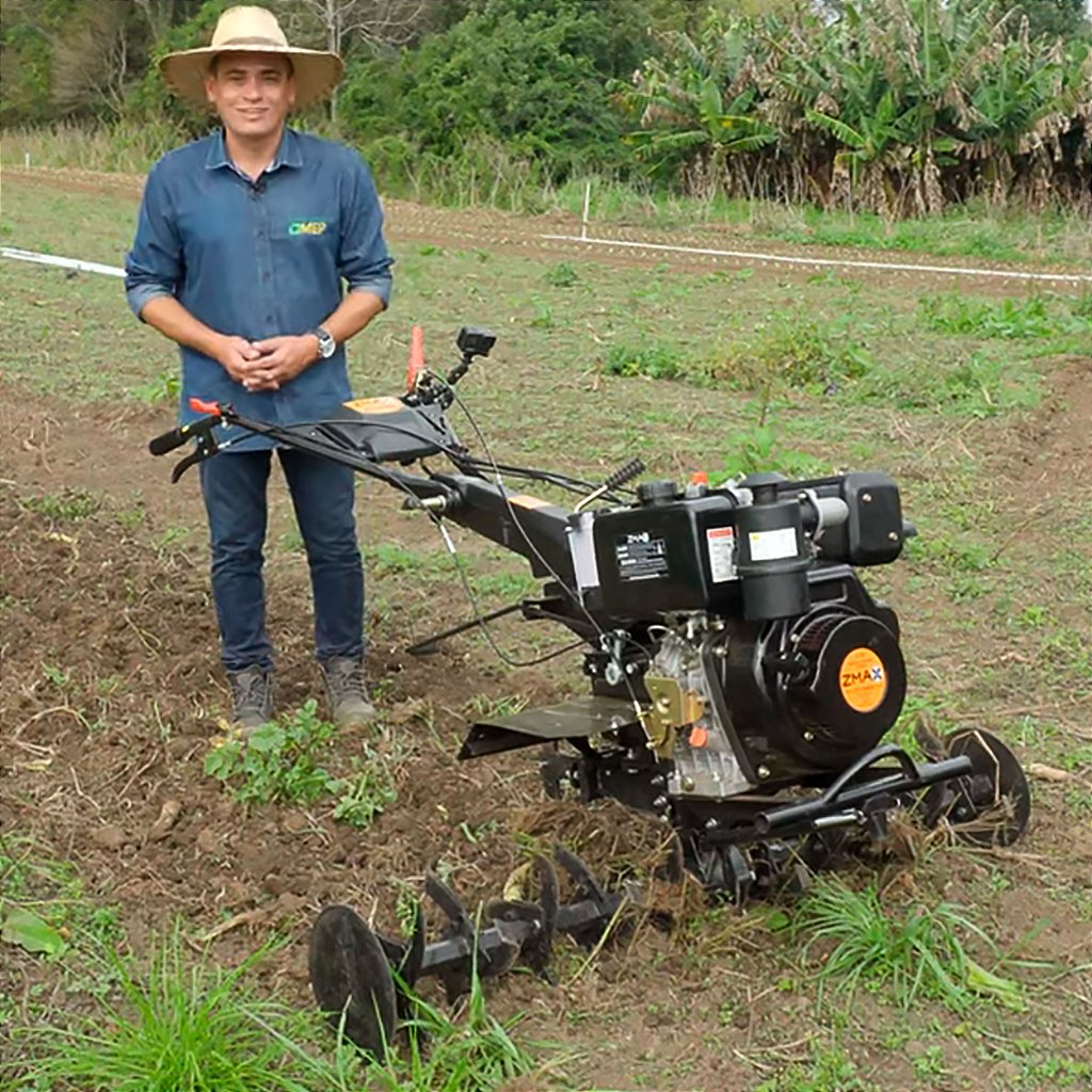 Motocultivador Diesel Zmax Zt1300DE 12hp Partida Elétrica Zd8