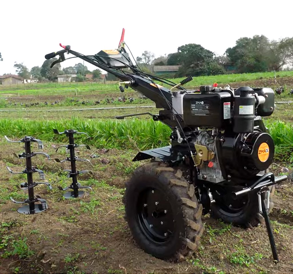 Motocultivador Diesel Zmax Zt1300DE 12hp Partida Elétrica Zd8