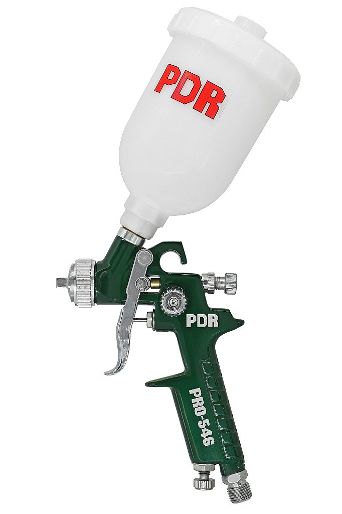 Pistola de Pintura Pdr Pro-546 Hvlp Bico 0,8 Mini 250ml Pm6