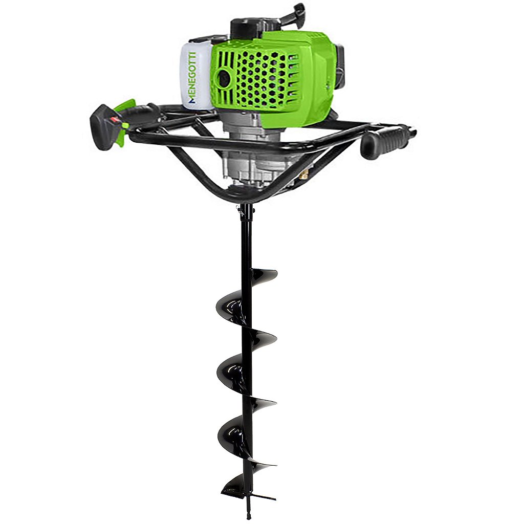メルオ Perfurador de Solo a Gasolina Menegotti Mps52 com Broca 15x80cm