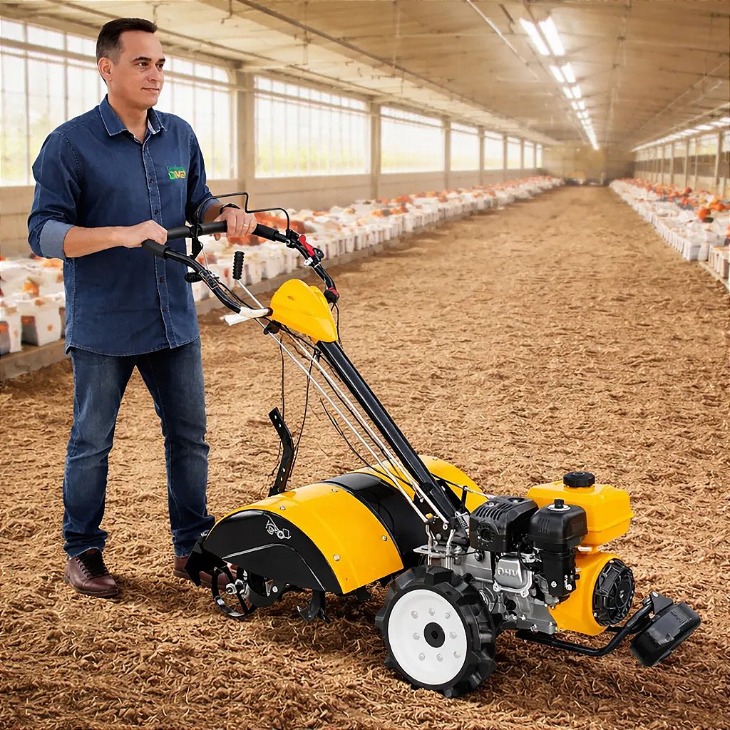 Motocultivador a Gasolina Zmax Zt810 Cama de Aviário Ma0