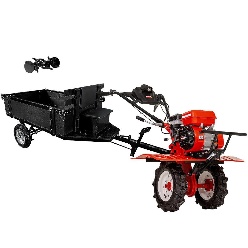 Motocultivador Gasolina Kawashima Mcg780a Carretinha Ig5