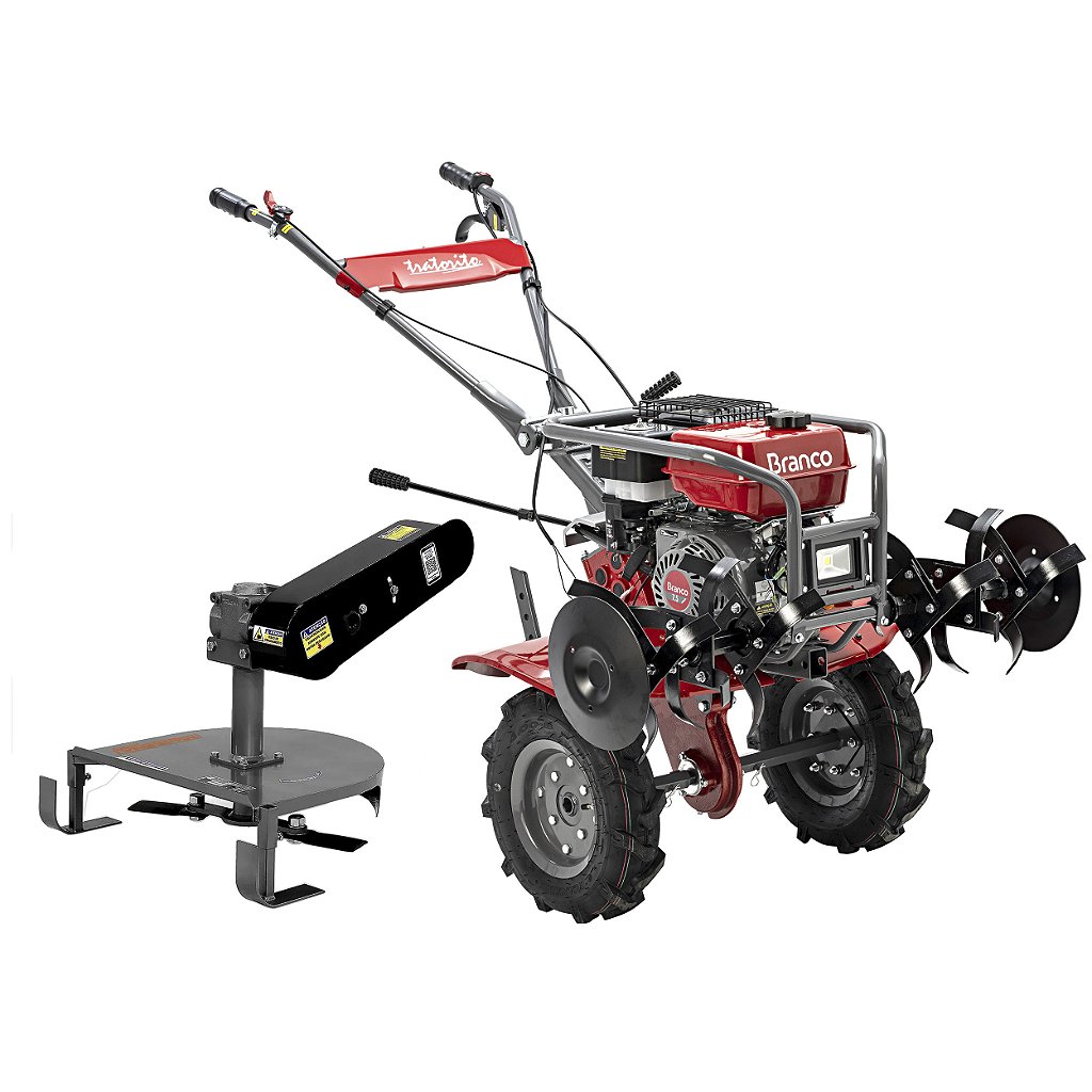 Motocultivador a Gasolina Branco Bttg7,5 223cc 7,5hp com Roçadeira