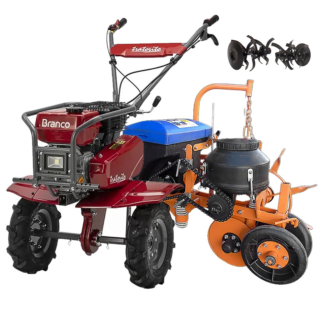 Motocultivador a Gasolina Branco Bttg7,5 7,5hp 223cc 3 Marchas com