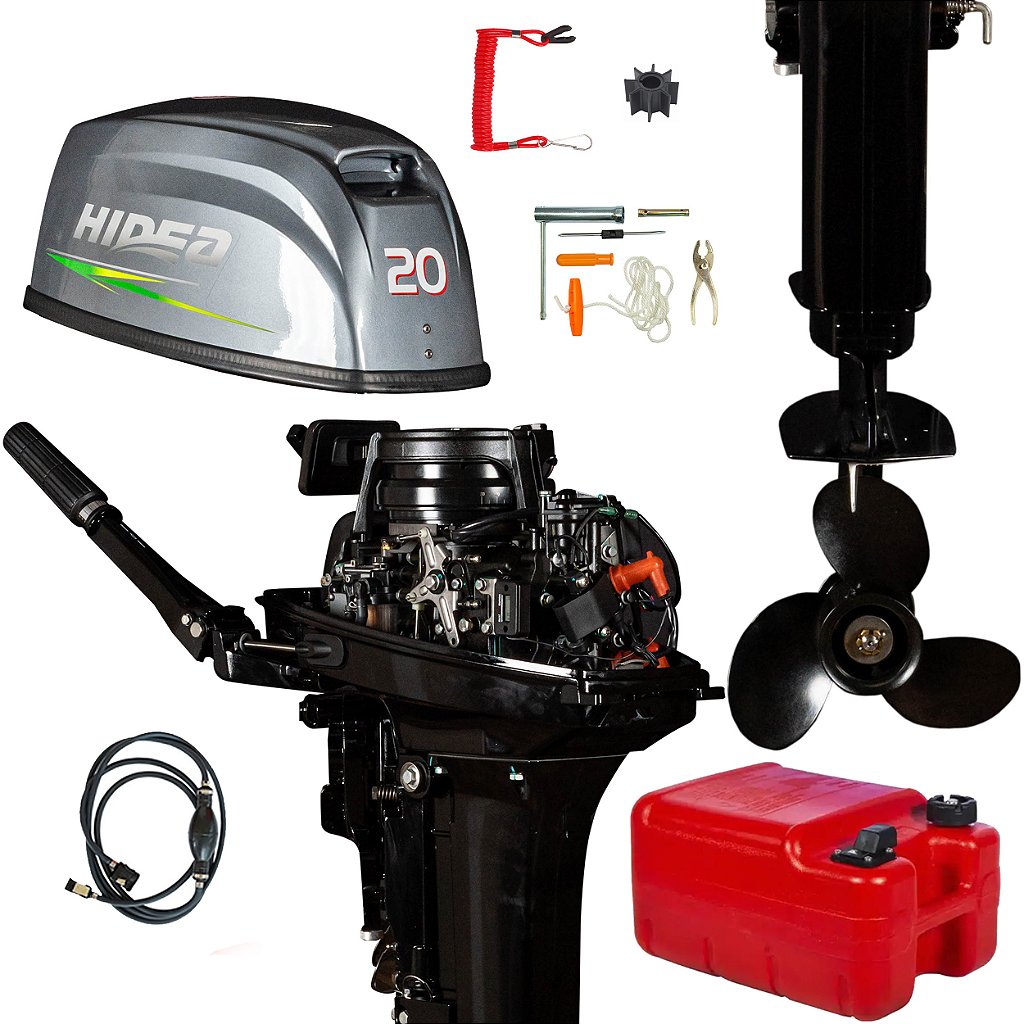 Motor de Popa a Gasolina Hidea 20Fhs Hd20F 20Hp 326cc 2 Tempos Motor de Popa a Gasolina Hidea 20Fhs Hd20F 20Hp 326cc 2 Tempos