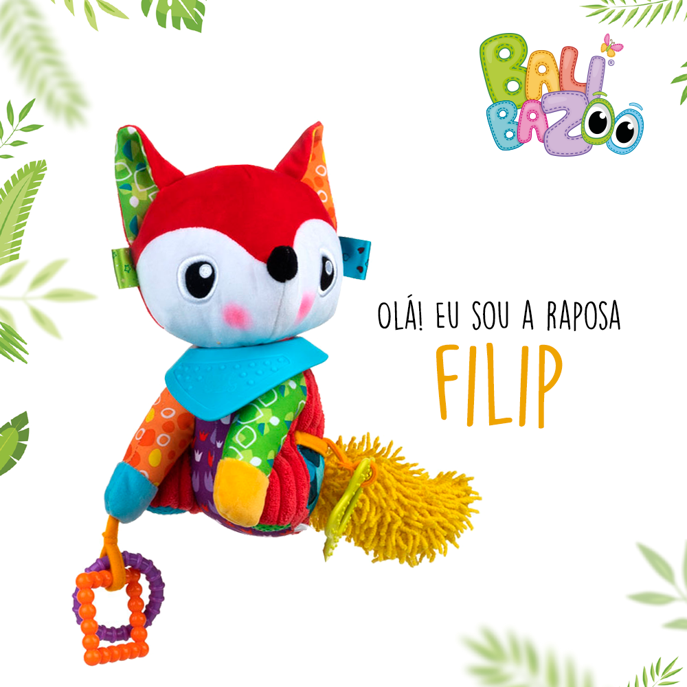 Pelúcia de Atividades Bandana Buddies Raposa Filip