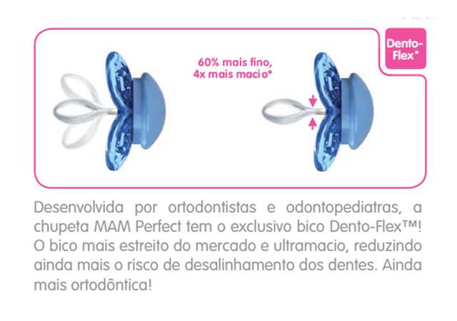 Chupete de mamila simétrica MAM Perfect para bebés de 0-6 meses neutra