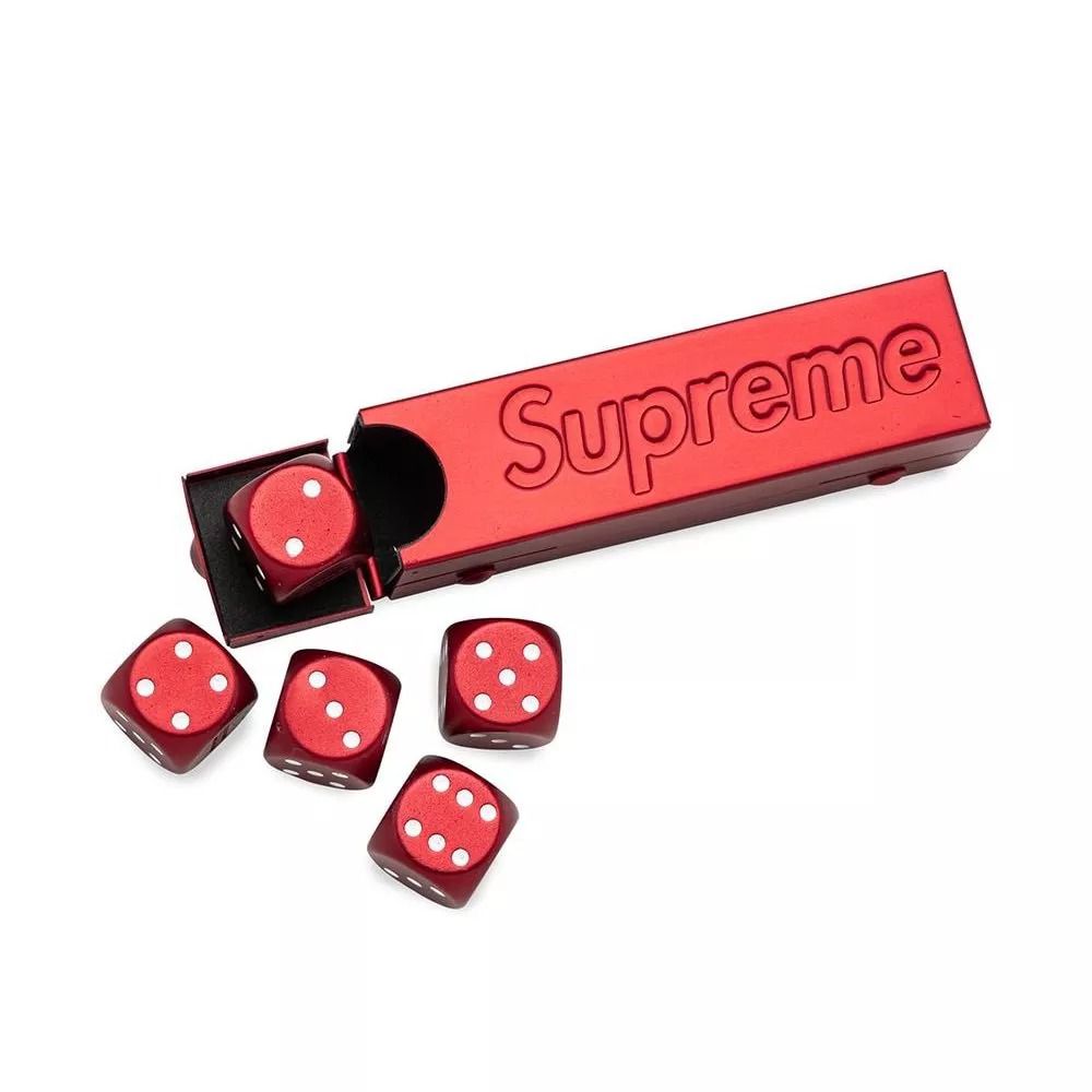 Supreme Aluminum Dice Set Red - Burst Bag