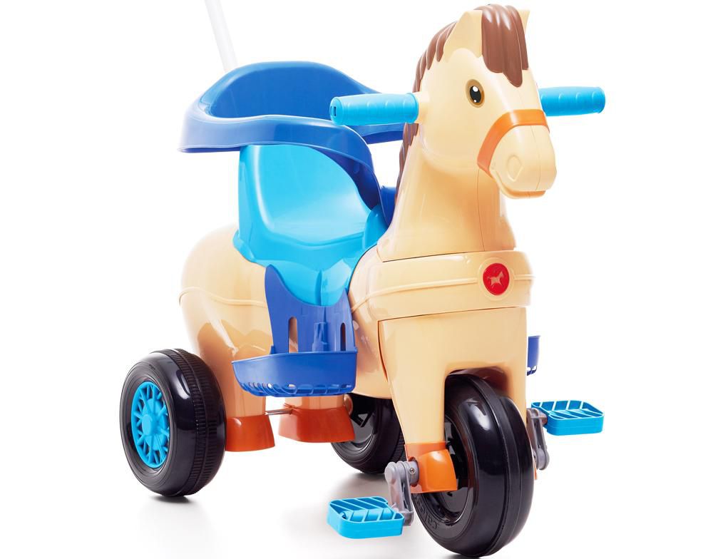 Motoca Infantil Triciclo Calesita Velocita Azul Bebe Passeio em Promoção na  Americanas