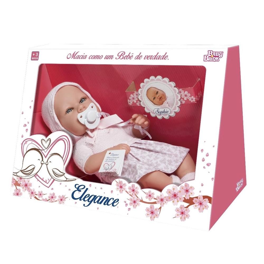 Boneca Bebê Mini Reborn - Menino - Baby Brink 1262