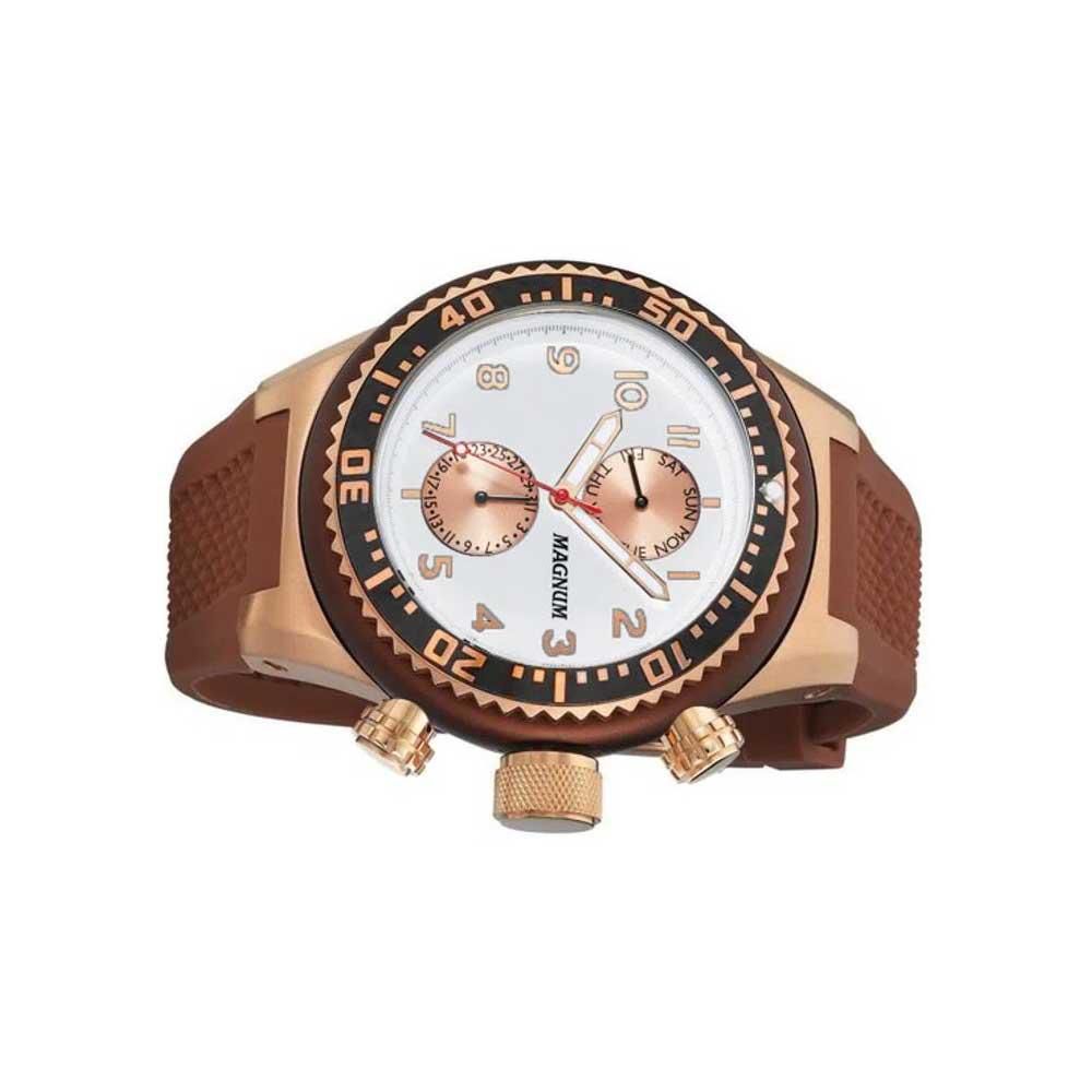 Relógio MAGNUM masculino analógico dourado MA34012P