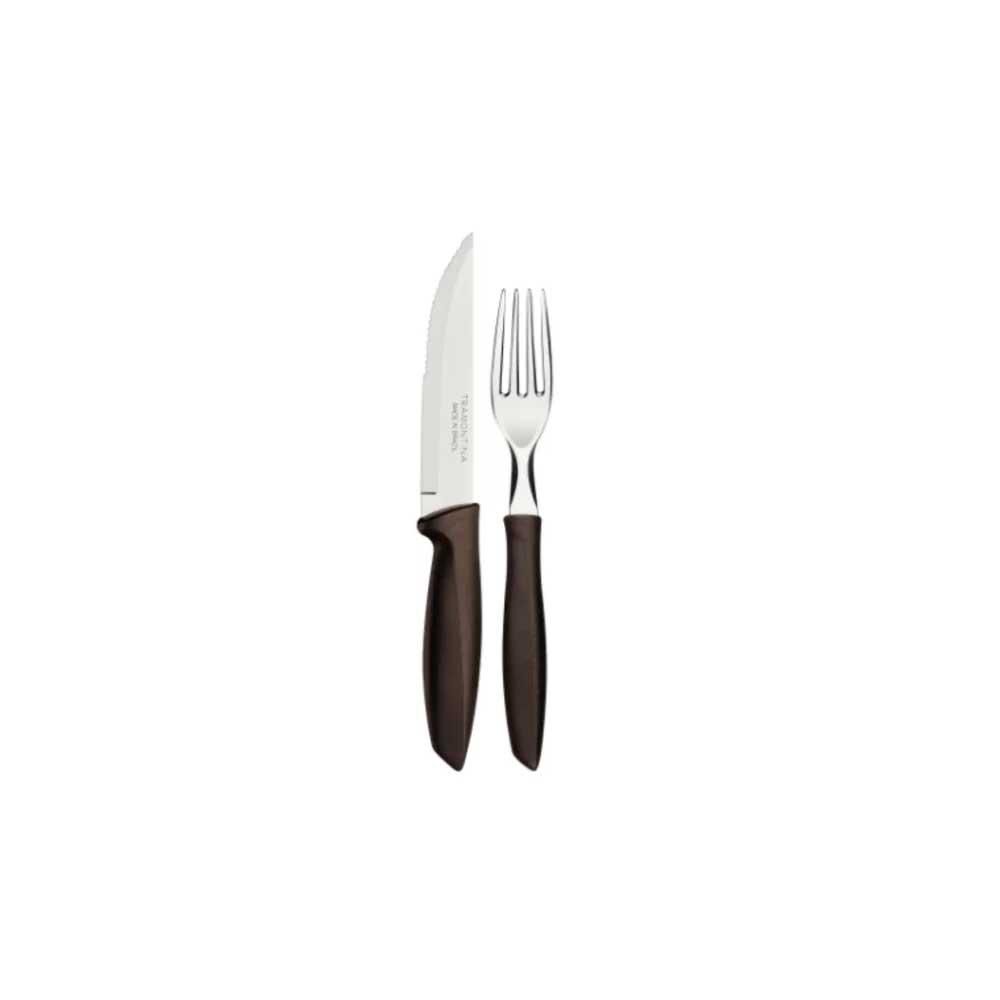 Kit Churrasco Tramontina 12 Peças Jumbo Garfo Faca 22399/063 - Shoploko -  Por você, para você