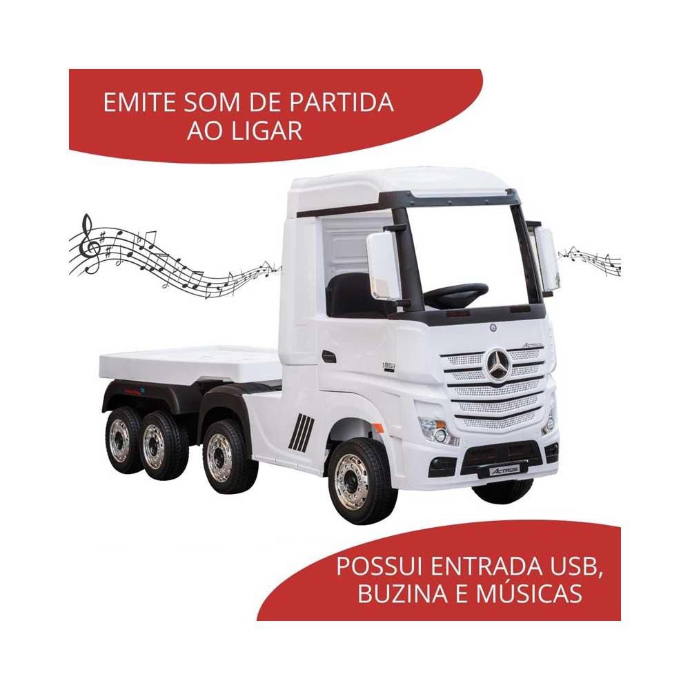 MINI CAMINHÂO ELÉTRICO 12V MERCEDES ACTROS 